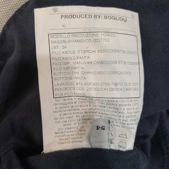 BOGLIOLI Navy Blue SOFT COTTON Unstructured Casual Jacket 3 Button (54IT) US 42 - Picture 7 of 12